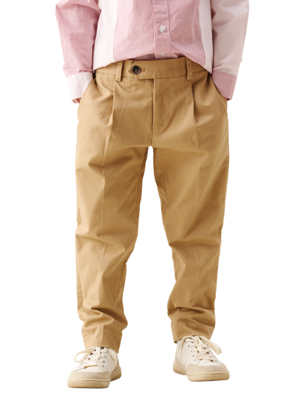 Angel & Rocket Kids' Wilf Smart Chinos, Stone, Stone