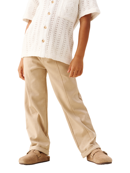 Angel & Rocket Kids' Smart Drawstring Joggers, Stone, Stone