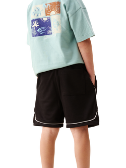 Angel & Rocket Kids' Drawstring Mesh Shorts, Black - view 2, Black