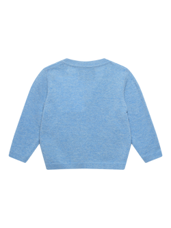 Trotters Baby Augustus Wool Rich Cardigan, Blue - view 2, Blue