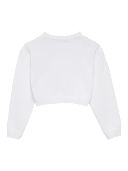 Trotters Baby Sophie Cropped Cardigan, White - view 2, White