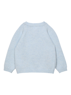 Trotters Baby Guardsman Cardigan, Pale Blue - view 2, Pale Blue