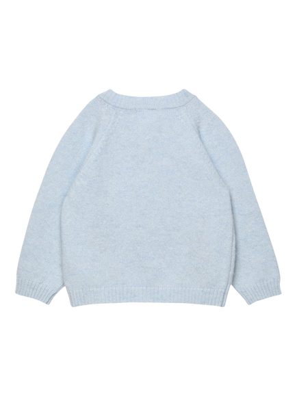 Trotters Baby Guardsman Cardigan, Pale Blue - view 2, Pale Blue
