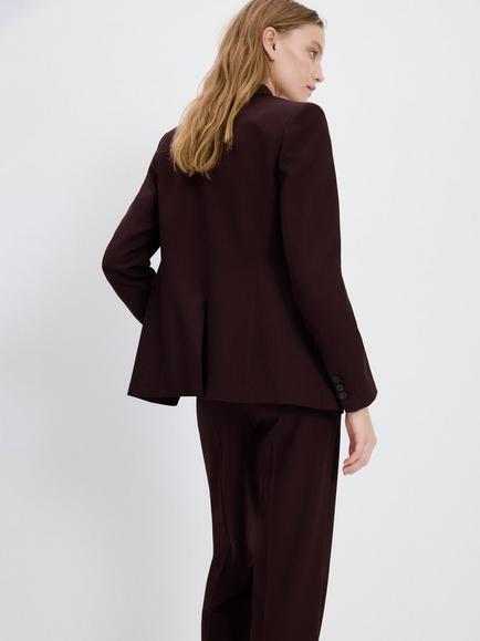 Mango Single Breasted Tailored Suit Blazer, Garnet - view 2, Garnet
