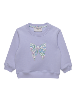 Trotters Baby Emma Amelia Bow Sweatshirt, Lilac, Lilac