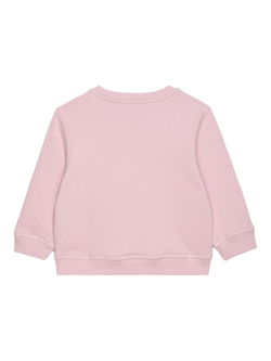 Trotters Baby Liberty Nazanin Print Heart Jumper, Pale Pink/Multi - view 2, Pale Pink/Multi