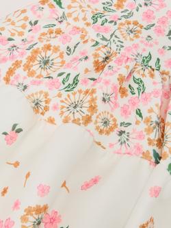 Reiss Kids' Myra Floral Dress, Pink/Multi - view 2, Pink/Multi