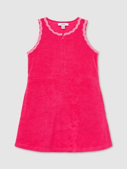Reiss Kids' Sunny Towelling Dress, Pink, Pink