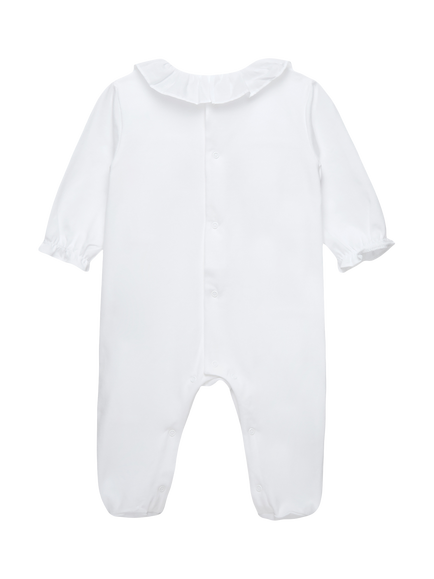 Trotters Baby Duck and Bunny All-In-One Bodysuit, White - view 2, White