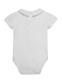 Trotters Baby Monty Car Bodysuit, White - view 2, White