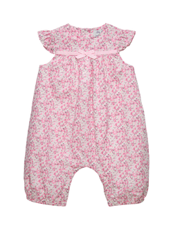 Trotters Baby Mitsi Valeria Romper Suit, Pink, Pink Mitsi Valeria