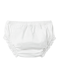 Trotters Baby Broderie Anglaise Frill Knickers, White - view 2, White