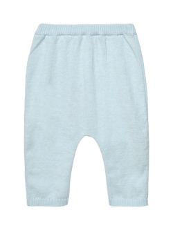 Trotters Baby Knitted Elephant Leggings, Pale Blue, Pale Blue