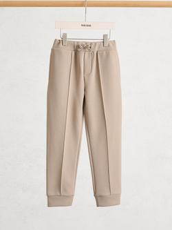 Reiss Kids' Premier Drawstring Joggers, Stone - view 2, Stone