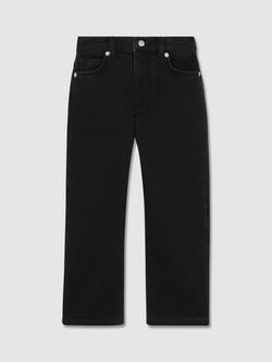 Reiss Kids' Ronnie Relaxed Fit Jeans, Black Wash, Black Wash