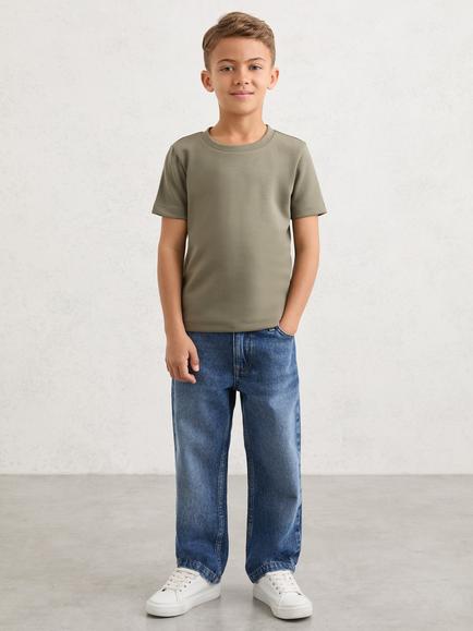 Reiss Kids' Bradley Short Sleeve T-Shirt, Sage - view 2, Sage