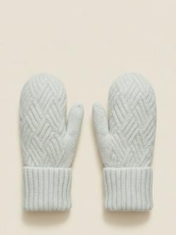 Truly Zig Zag Stitch Mittens, Light Grey, Light Grey