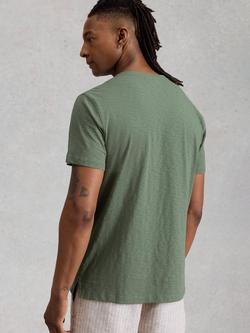 White Stuff Abersoch Graphic Cotton T-Shirt, Green - view 2, Green