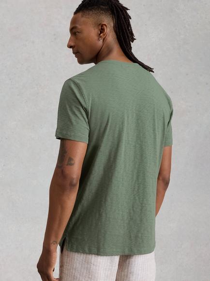 White Stuff Abersoch Graphic Cotton T-Shirt, Green - view 2, Green