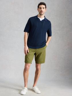White Stuff Chapman Washed Cotton Chino Shorts, Green