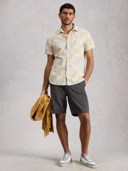 White Stuff Chapman Washed Cotton Chino Shorts, Nearly Black