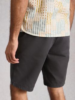 White Stuff Chapman Washed Cotton Chino Shorts - view 2, Nearly Black