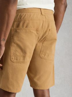 White Stuff Crantock Cotton Cargo Shorts, Tan - view 2, Tan