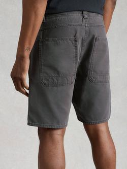 White Stuff Crantock Cotton Cargo Shorts, Nearly Black - view 2, Nearly Black