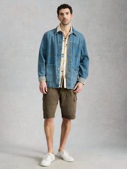 White Stuff Kemble Cotton Cargo Shorts, Khaki