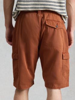 White Stuff Kemble Cotton Cargo Shorts - view 2, Mid Orange