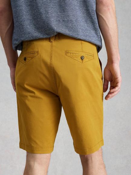 White Stuff Sutton Chino Shorts, Yellow - view 2, Yellow