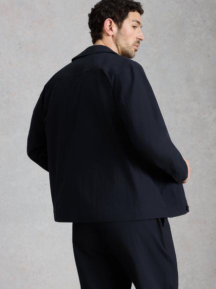 White Stuff Falmouth Cotton Regular Fit Jacket, Midnight - view 2, Midnight