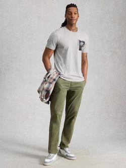 White Stuff Abersoch Crew Neck T-Shirt, Grey, Grey