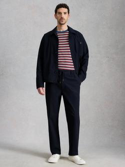 White Stuff Falmouth Cotton Drawstring Chinos, Midnight, Midnight