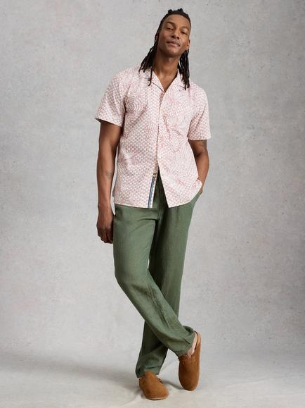 White Stuff Skelmer Linen Trousers, Khaki, Khaki