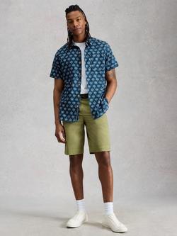 White Stuff Finsbury Floral Print Shirt, Blue/Multi, Blue/Multi