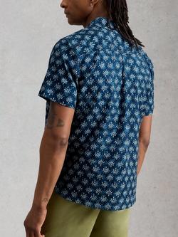 White Stuff Finsbury Floral Print Shirt, Blue/Multi - view 2, Blue/Multi