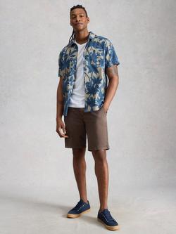 White Stuff Hayle Floral Pint Cotton T-Shirt, Blue, Blue