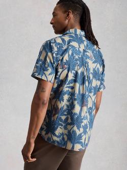 White Stuff Hayle Floral Pint Cotton T-Shirt, Blue - view 2, Blue