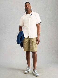 White Stuff Keswick Linen Short Sleeve Shirt, White, White