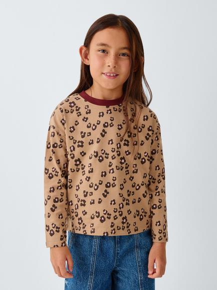 John Lewis Kids' Long Sleeve Tops, Pack of 3, Multi - view 2, Multi