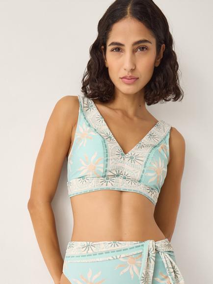 Monsoon Tashie Sun Bikini Top, Turquoise, Turquoise