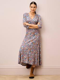 Brora Liberty Print Floral Jersey Dress, Chambray, Chambray