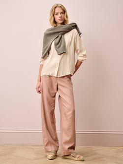 Brora Floral Broderie Anglaise Shirt - view 2, Oyster