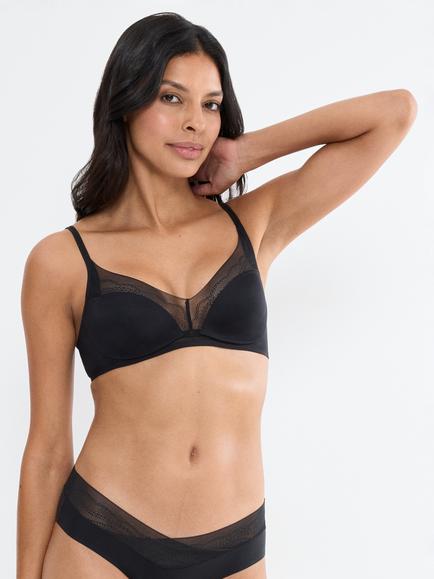 Triumph Breathe & Lift Smart Non Padded Bra, Black