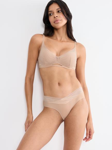 Triumph Breathe & Lift Smart Hipster Knickers, Neutral Beige, Neutral Beige