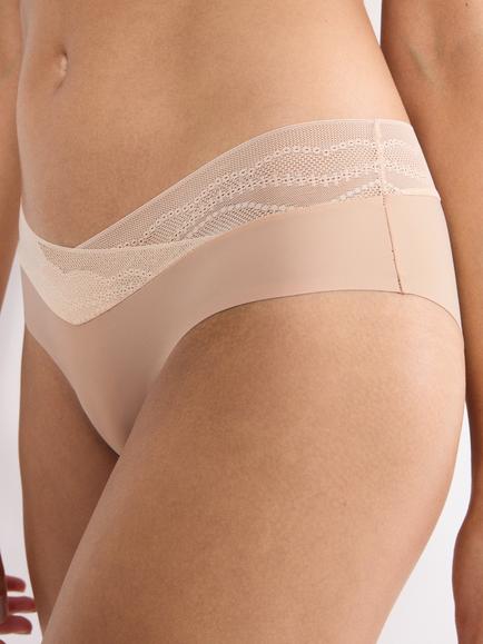 Triumph Breathe & Lift Smart Hipster Knickers, Neutral Beige - view 2, Neutral Beige