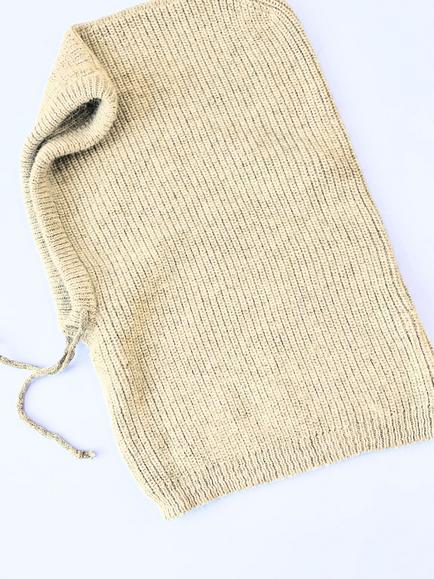 Truly Ribbed Hood, Beige, Beige