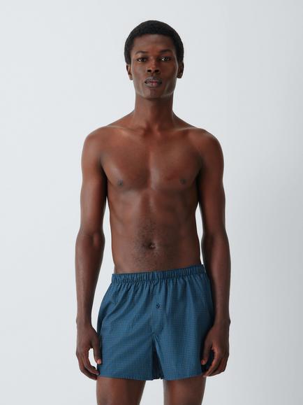 John Lewis Organic Cotton Plain & Pattern Boxer Shorts, Pack of 5, Multi Multi - view 2, Multi Multi