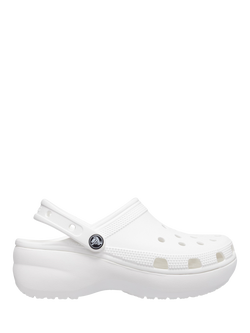 Crocs Classic Platform Clogs, White